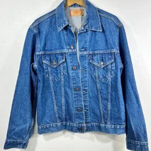 Vintage 70’s Levi’s Denim Trucker Jacket Type 3 Mens 42 70505 0217 Levis Jean